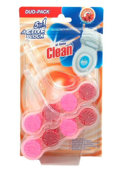 At Home 2x45g zawieszka do WC 5in1 Flower Power
