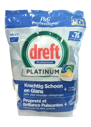 DREFT PLATINUM Professional Lemon kapsułki do zmywarki 75 sztuki
