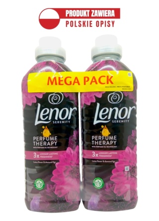 Płyn do płukania tkanin Lenor Lotus Flower&Diamond Figs 2x925 ml 74 prania