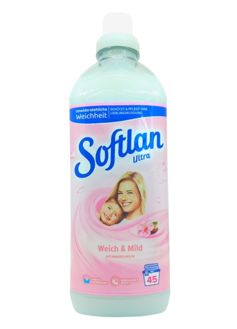 Softlan Weich&Mild koncentrat płyn do płukania biały 45płukań 1l