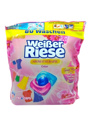 Weisser Riese 80 prań Trio Caps Kolor Orchidee