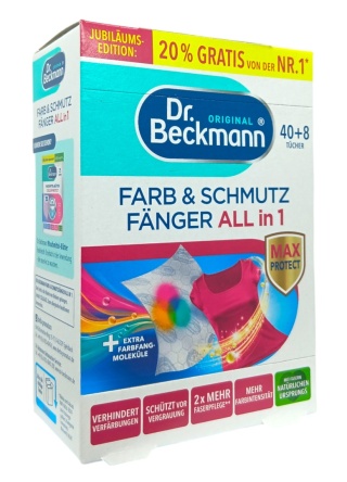 Dr Beckmann Chusteczki Do Prania Chroniące Ubrania Przed Farbowaniem 48 szt