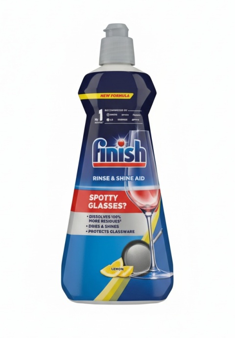 Nabłyszczacz do Zmywarki Zmywarek Finish Płyn Nabłyszczający Lemon DE 0,4l