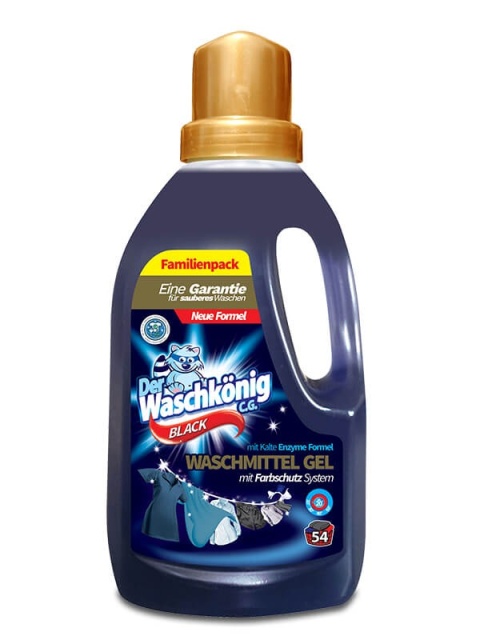 DER WASCHKÖNIG ŻEL DO PRANIA / WASHING GEL 1,625L BLACK 54WL