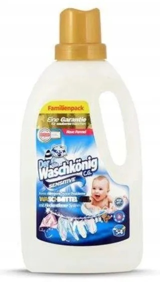 DER WASCHKÖNIG ŻEL DO PRANIA / WASHING GEL 1,625L SENSITIVE 54WL