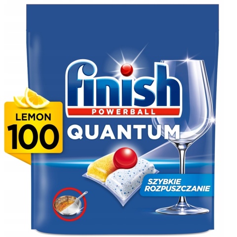 FINISH TABS POWERBALL QUANTUM ALL IN 1 LEMON 100 PCS