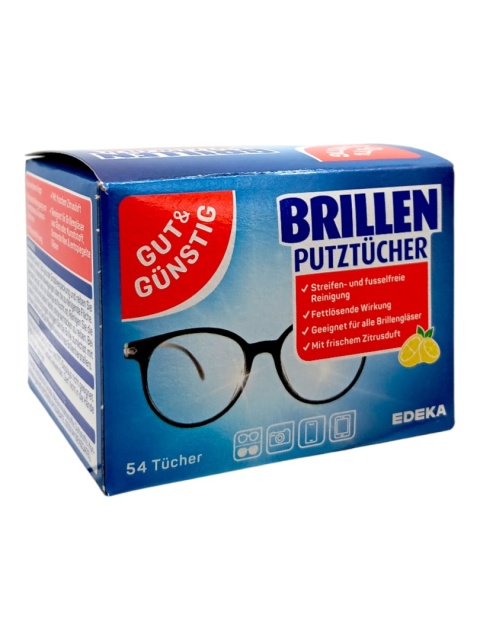 Gut&Gunstig chusteczki do okularów 54szt