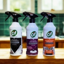 Zestaw Cif Perfect Finish Vitro & Inox, Osad z kamienia, Odtłuszczacz 3x435 ml