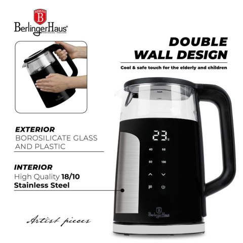 CZAJNIK ELEKTRYCZNY 1,7L BERLINGER HAUS BH-9476 MATTE BLACK