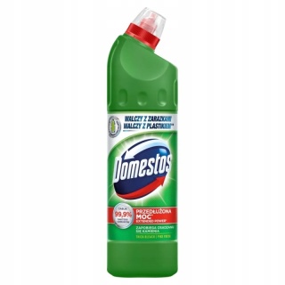 Domestos Żel do WC Pine fresh 750 ml Zielony Skuteczne Usuwanie Bakterii
