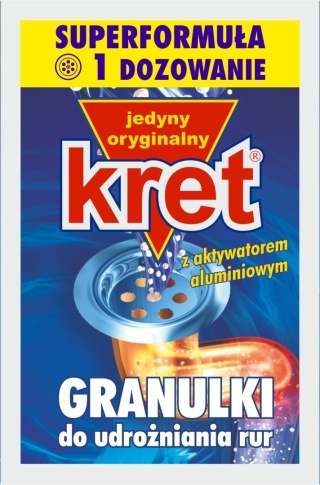 Kret udrażniacz do rur granulki 40g