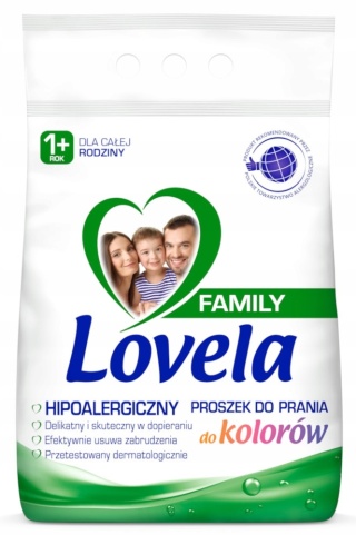 Lovela Family Proszek hipoalergiczny do prania koloru 2,1 kg 28 prań