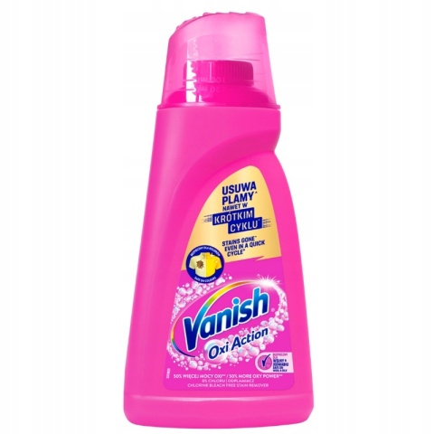 Vanish Odplamiacz Do Koloru W Płynie Usuwa Trudne Plamy Kolorowe Tkaniny