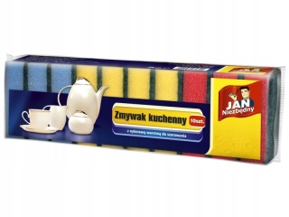Zmywak kuchenny zmywak do naczyń ostry Jan Niezbędny 10 szt. gąbka