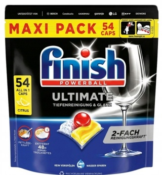 Finish Powerball Ultimate Lemon Kapsułki Do Zmywarki 54 Szt
