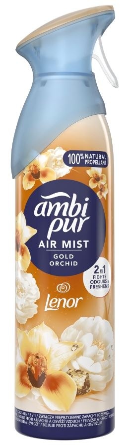 Ambi Pur Gold Orchid Odświeżacz Powietrza Spray 185ml
