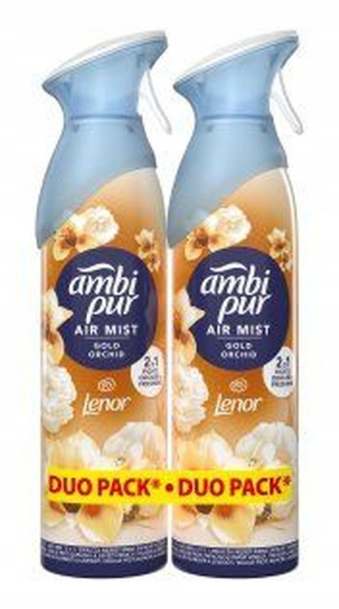 Ambi Pur Gold Orchid Odświeżacz Powietrza Spray 2x185ml 185ml