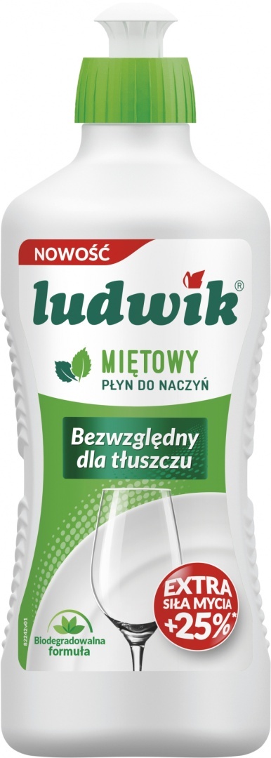 Płyn Do Mycia Naczyń Ludwik 450ml 0,45l Miętowy