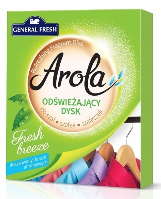 Zapach Do Szafy General Fresh Arola - Odświeżający Dysk Fresh Breeze