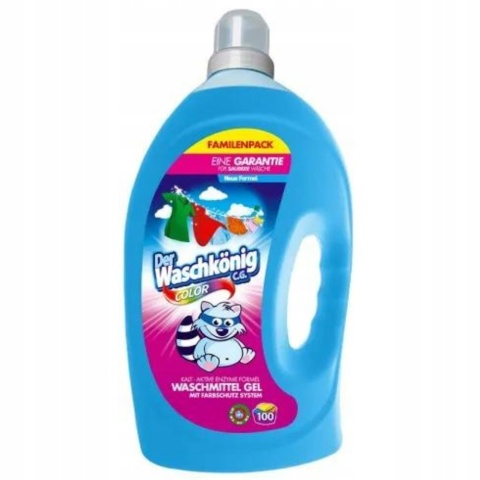 Żel do prania w 20C kolor Der Waschkönig C.G. Color niemiecki 3l 100 prań
