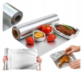 Folia Aluminiowa Gruba Spożywcza Gastronomiczna Mocna 10m Do Żywności