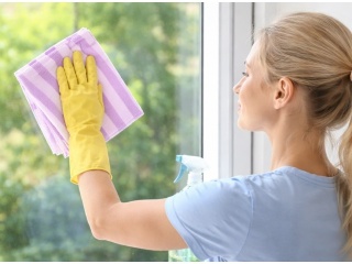 Ściereczka PVA do Mycia Okien Szyb bez Smug Detergentów Fioletowa 30x30 cm