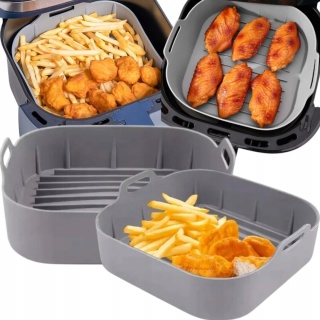 Silikonowa Forma Air Fryer Kosz Do Frytkownicy Beztłuszczowej 18x18 Cm