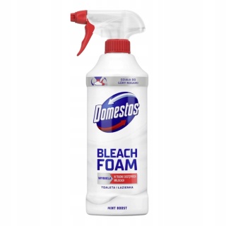 Domestos Bleach Foam Czyszcząca Piana Z Wybielaczem Mint Boost Spray 435ml