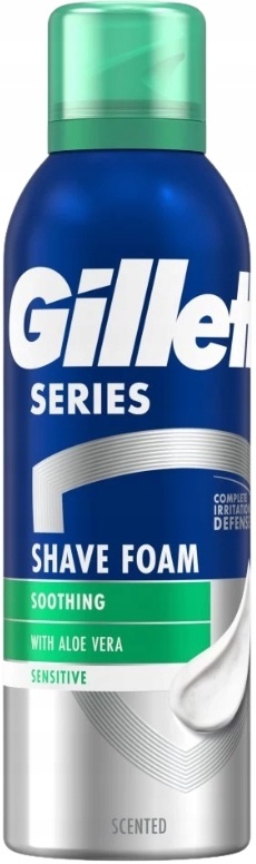 Gillette Series Soothing Sensitive With Aloe Vera Pianka Do Golenia 200 Ml