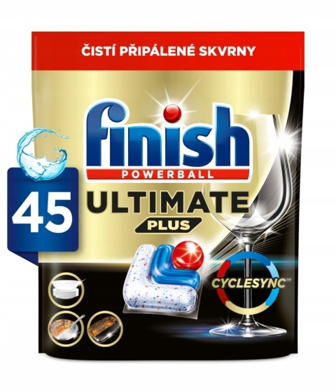 Kapsułki do Zmywarki Finish Powerball Ultimate Plus All in One Fresh 45 szt