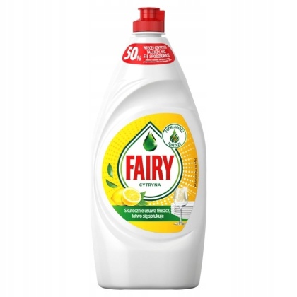 Wydajny Gęsty Płyn Do Ręcznego Mycia Naczyń Fairy Zapach Cytryna 450 ml